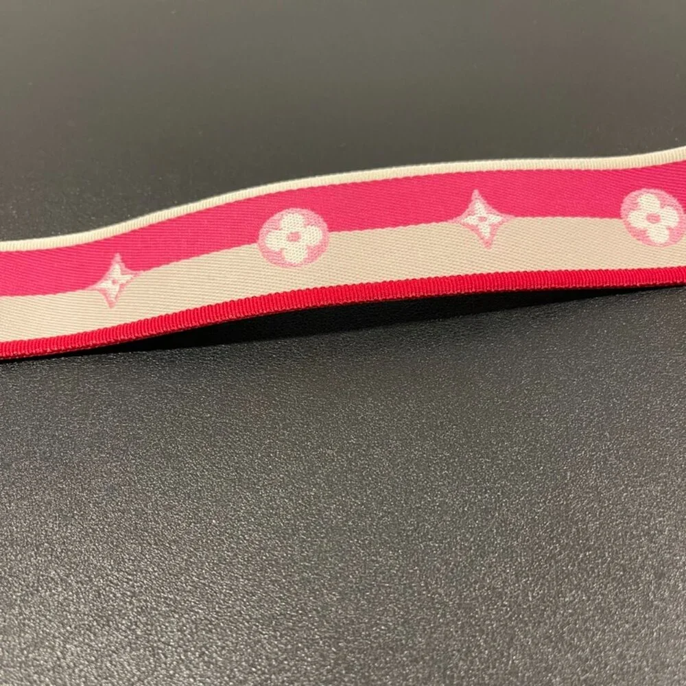 Louis Vuitton Jacquard Speedy Bandouliere 20 Shoulder Strap Fuchsia (JB1418)